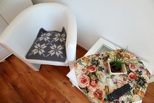 Ein-Zimmer-Apartment mit Doppelbett